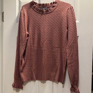Adrianna Papell Pine Cone Cable Knit Sweater